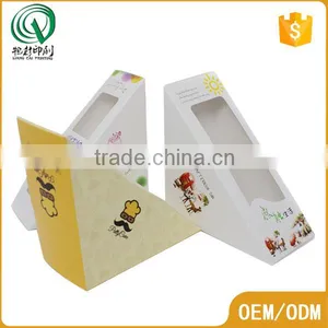 Triangle Shape Bespoke Small Food Carton Gift Box With Clear Window Quality Choice Supplier's Choice thumbnail-3