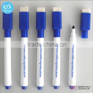OEM Logo Custom Printed Black Ink Washable Markers Magnetic Erasable Pen thumbnail-5