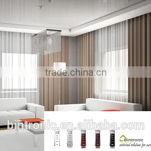 Bintronic White Aluminum Alloy Screw Rod Driven Tracks Curtain Motorized Systems thumbnail-1