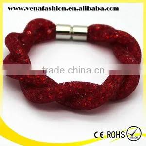 Mesh Style Wrap Mixed Crystals Bio Magnetic Bracelet Price thumbnail-6