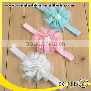 Stretch Elastic Lace for Baby Headband, Newborn Lace Headbands thumbnail-2