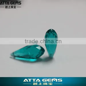 Buy Tear Drop Cut Gems- Sky Blue Glass Quartz thumbnail-1