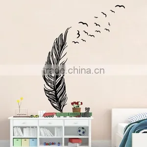 Wall Sticker Vinyl Birds Flying Feather Bedroom Home Decal Mural Art Decor thumbnail-2
