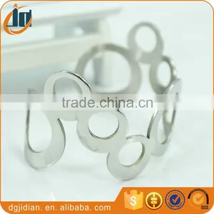 Wholesale Stailess Steel Hollow Bracelet Cuff Bangles thumbnail-5