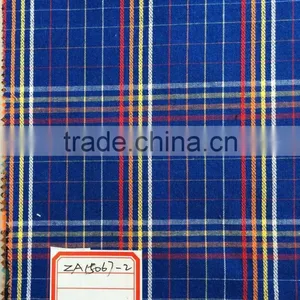 Woven Fabric Poly Cotton 65/35 Plaid Shirt Fabric Supplier thumbnail-1