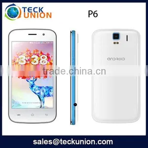 4inch Mobile Phone MTK6572 P6 Dual Camera Android4.4 3G Smart Phone thumbnail-2