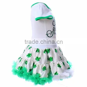 Funny Baby Romper Baby Lace Rompers Plain White and Green Baby Rompers Rompers Baby Girls thumbnail-3