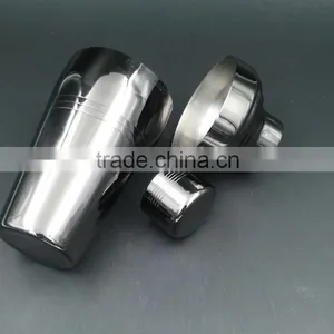 Black Japanese Style Stainless Steel Cocktail Shaker 510ml and 410ml thumbnail-3