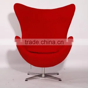 China Manufacturer High Quality Fabric Egg Chair and Ottoman thumbnail-3