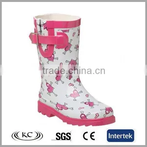 Trendy Wholesale White Design Waterproof Galoshes thumbnail-1