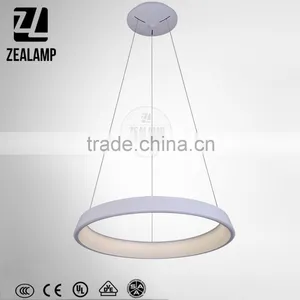 Simple European Style LED Circle Ring Crystal Pendant Lights ZLE1013P-A thumbnail-1