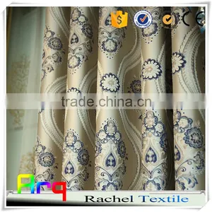 Luxury Curtain Fabric Villa Using Floral Pattern Design Arabic Jacquard Curtain Style thumbnail-4