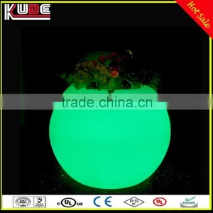 Indoor and Outdoor Decoration Light IP65 Waterproof Round Ball Flower Pot With LED RGB Light Up thumbnail-1