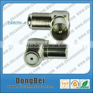 75 Ohm Right Angle f Female Brass Adapter na Notebook Suppliers thumbnail-1