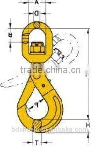 Trade Assurance G80 Swivel Self Lockong Safety Hook thumbnail-1