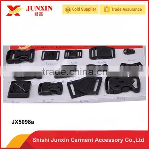 New Black Plastic Side Quick Release Buckle Clip For Cord Strap Backpack Bag thumbnail-2