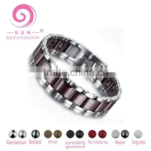 Negative Ion Infrared Germanium Tourmaline Health Energy Zircon Bio Magnetic Tungsten Bracelets thumbnail-1