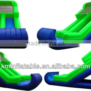 Lime Green Inflatable Water Slide thumbnail-1