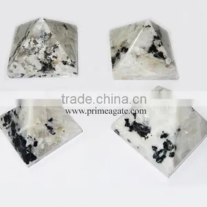 Rainbow Moonstone Pyramids : Wholesale Gemstone Pyramids thumbnail-1