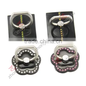 Multi-purpose pu Gel Finger Ring Phone Holder With Car Interior Mount Holder thumbnail-2