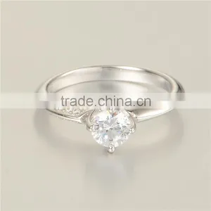 2016 New Arrival S925 Silver Wedding Diamond Rings thumbnail-6