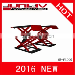 JUNHV JH-F3000 Double Cylinder Hydraulic Scissor Car Lift thumbnail-1