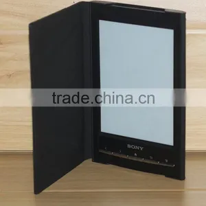 HARD SHELL SLIM BLACK LEATHER CASE COVER For SONY PRS T1 T2 +SCREEN PROTECTOR thumbnail-1