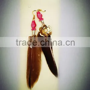 The Fancy Elegent Feather Eardrop thumbnail-3