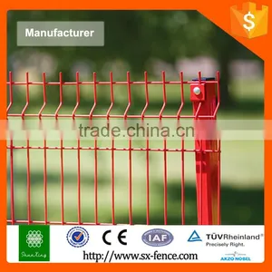 Shunxing Fence Factory Plastic Powder Coated Welded Curved Wire Fence thumbnail-2