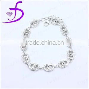 Wholesale Micro Pave Zircon 925 Sterling Silver Fashion Bracelet thumbnail-1