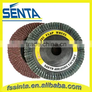 4" 100x16mm Coated Abrasive Flap Grinding Wheel thumbnail-1
