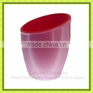 High Quality Egg Shape Gradient Glass Vase Container, Glass Pot for Plants,centerpeice thumbnail-1