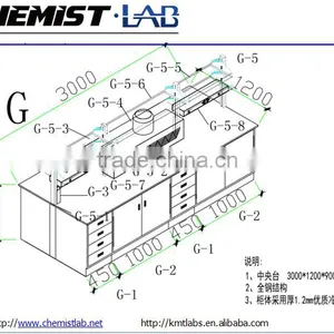 Heavy Duty Metal & Plywood Physics Lab Work Tables With Reagent Shelf & Under Shelf thumbnail-6