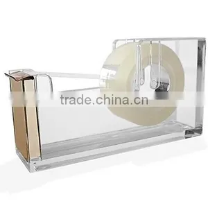 Acrylic & Gold Tape Dispenser by OfficeGoods - A Classic Design to Brighten Up Your Desk and Office thumbnail-1