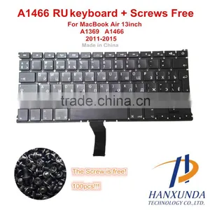 100%New Original RU Version Keyboard for Macbook A1466 RU Version No Backlight "L"type RETURN KEY thumbnail-1
