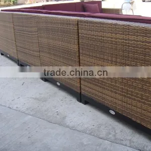 High Quality L Shaped Sofa Set Garden Rattan Furniture thumbnail-3