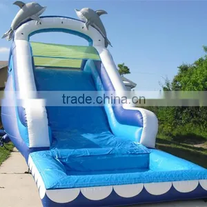 JFIS-1260 Dolphin Water Slide Pool High Quality Kids Inflatable Yard Toys thumbnail-1