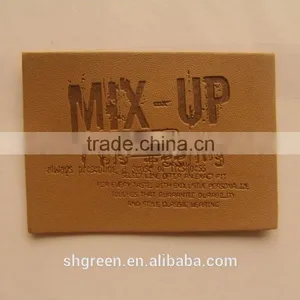 Fashion Design PU Fake Leather Patch for Denim thumbnail-3