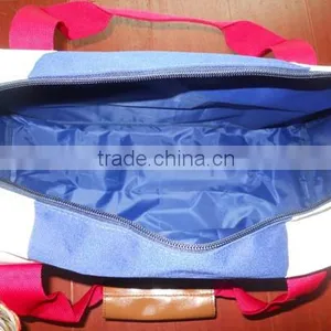 Fashion Denim Blue Canvas Duffel Bag thumbnail-6