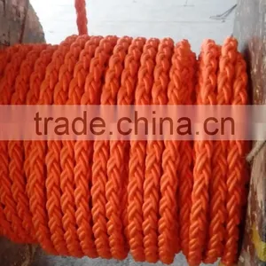 8 Plait Orange Polypropylene Mutifilament Ropes thumbnail-2