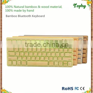New Design Bamboo For Ipad Bluetooth Keyboard thumbnail-3