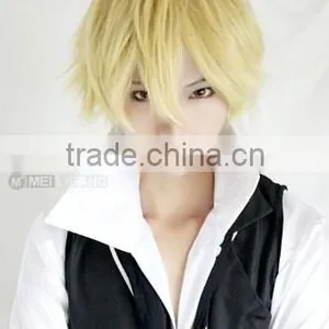 Cheap Synthetic Cosplay Wigs for Men Prices Purple Short Hair Wigs Wholesale thumbnail-5