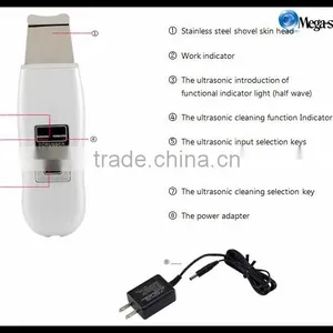 Portable Facial Ultrasonic Skin Scrubber Device Skin Care Treatment Beauty thumbnail-1
