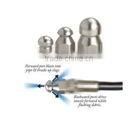 Stainless Steel Pipe Cleaning Nozzle for Garden Hose thumbnail-1