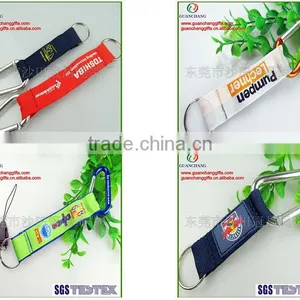 OEM Custom Colorful Carabiner Keychain Hook Short Lanyards thumbnail-1