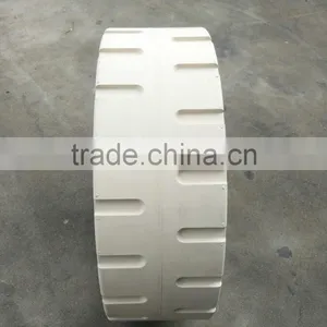Hot Sale Non Marking 410x130 Small Trailer Solid Rubber Tires for Solid Wood Trailer From Famous Factory Directly thumbnail-3