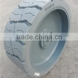 Unique Tread Design Higher Wear Resistance Solid Tire for Haulotte 12.5x4.25 15x5 thumbnail-5