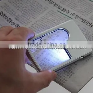 2013 New Credit Card 3x 6x Magnifying LED Light Jewelry Loupe Magnifier thumbnail-1