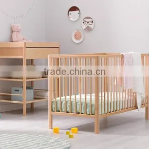 120x60cm Mattress Europe Nursery Wooden Baby Cot Bed thumbnail-6