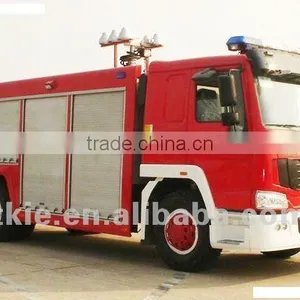 Advanced Multifunctional 6-10CBM HOWO 4X2 Fire Fighting Foam Tanker Truck thumbnail-1